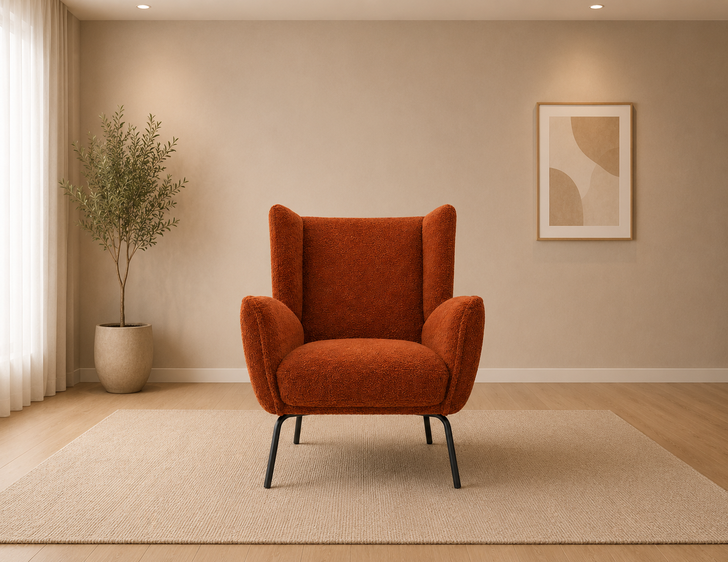 Luxe Wingback Chair